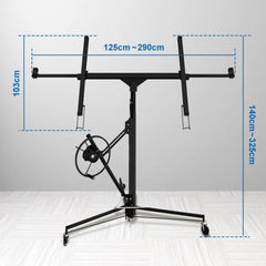 Jopassy Plattenheber klappbar 140-325 cm höhenverstellbar bis 68 kg für Trockenbau