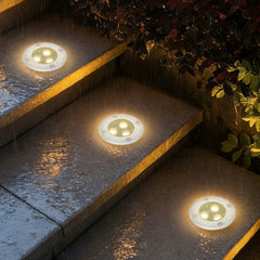 Jopassy LED Bodeneinbaustrahler Außen 3W IP67 Warmweiß für Garten Gehweg