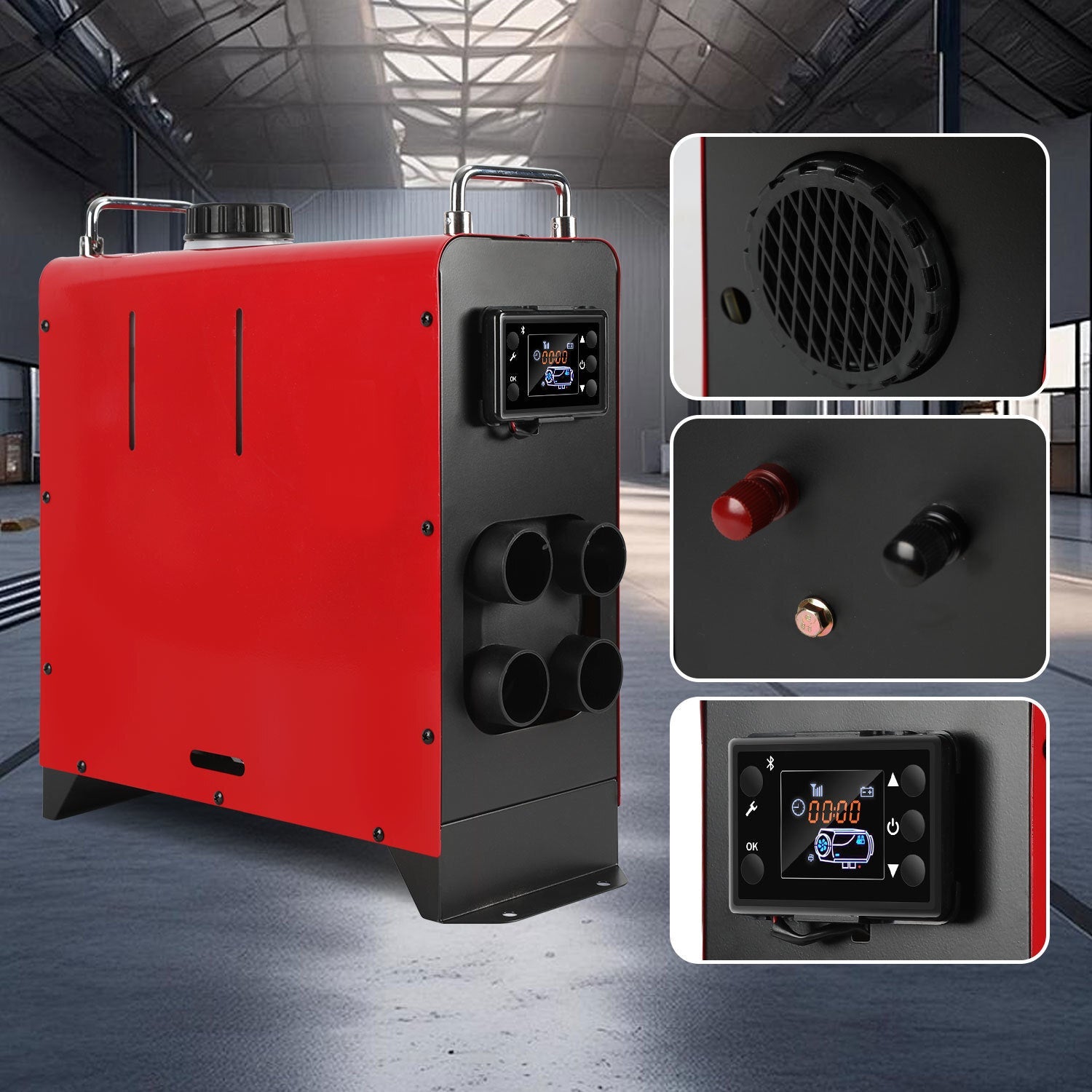 Jopassy Dieselheizung 8kW 12V mit Bluetooth LCD Fernbedienung 5L Tank für Fahrzeuge