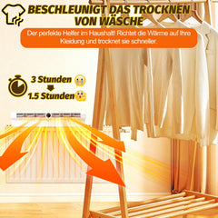 Jopassy Smarter Heizkörperventilator mit 6 Lüftern 3 Stufen Timer und Fernbedienung