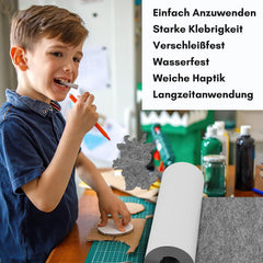 Jopassy Filz selbstklebend 2,5 mm Filzmatte zuschneidbar für DIY Möbel