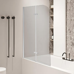 Jopassy Badewannenfaltwand aus 6 mm ESG Glas 180 Grad schwenkbar