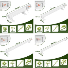 Jopassy Gewächshausheizung 60–240W mit Thermostat Timer und IP44 Frostschutz