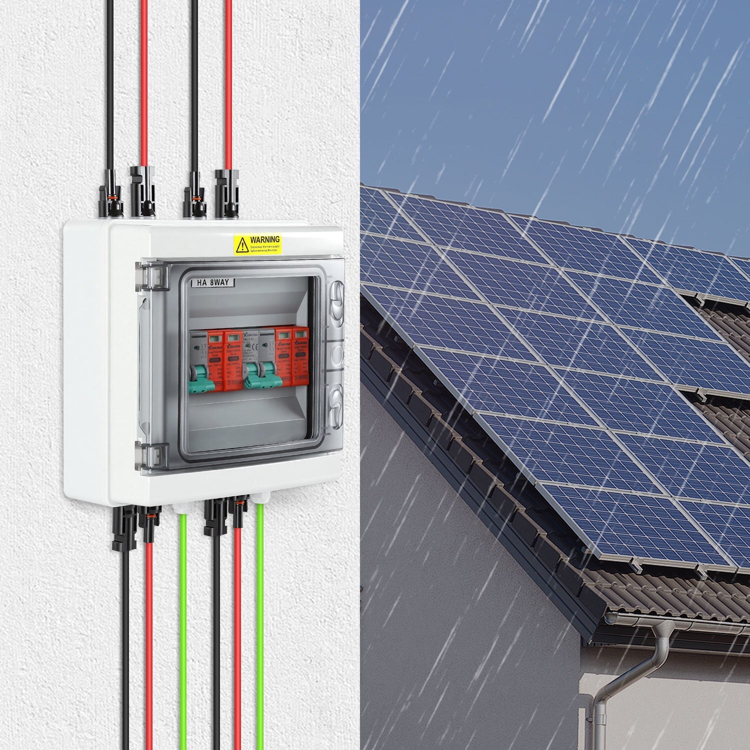Jopassy PV Überspannungsschutz für 2 Strings DC 1000V 32A vorverdrahtet