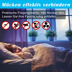 Jopassy Fliegengittertür mit Alu-Rahmen für Balkon Terrasse