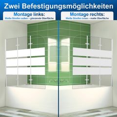 Jopassy Badewannenfaltwand aus 6 mm ESG Glas 180 Grad schwenkbar