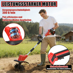 Jopassy Akku Motorhacke 400 W für kleine Gartenflächen