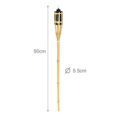 Jopassy Gartenfackeln 12er Set Bambus Ölfackeln 90 cm für Garten Party Camping