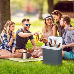Jopassy Kühlbox 24 L elektrisch 12V 230V mit Warmhaltefunktion für Auto und Camping