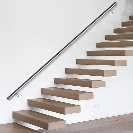Jopassy Edelstahl Wandhandlauf 50 bis 200 cm für Treppe