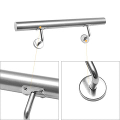 Jopassy Edelstahl Wandhandlauf 50 bis 200 cm für Treppe