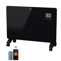 Jopassy WLAN Konvektor Heizung 2000/2500W mit Thermostat und Glasfront