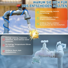 Jopassy Heizkabel mit Thermostat 2–18 m 17 W/m IP68 Frostschutz für Wasserleitung