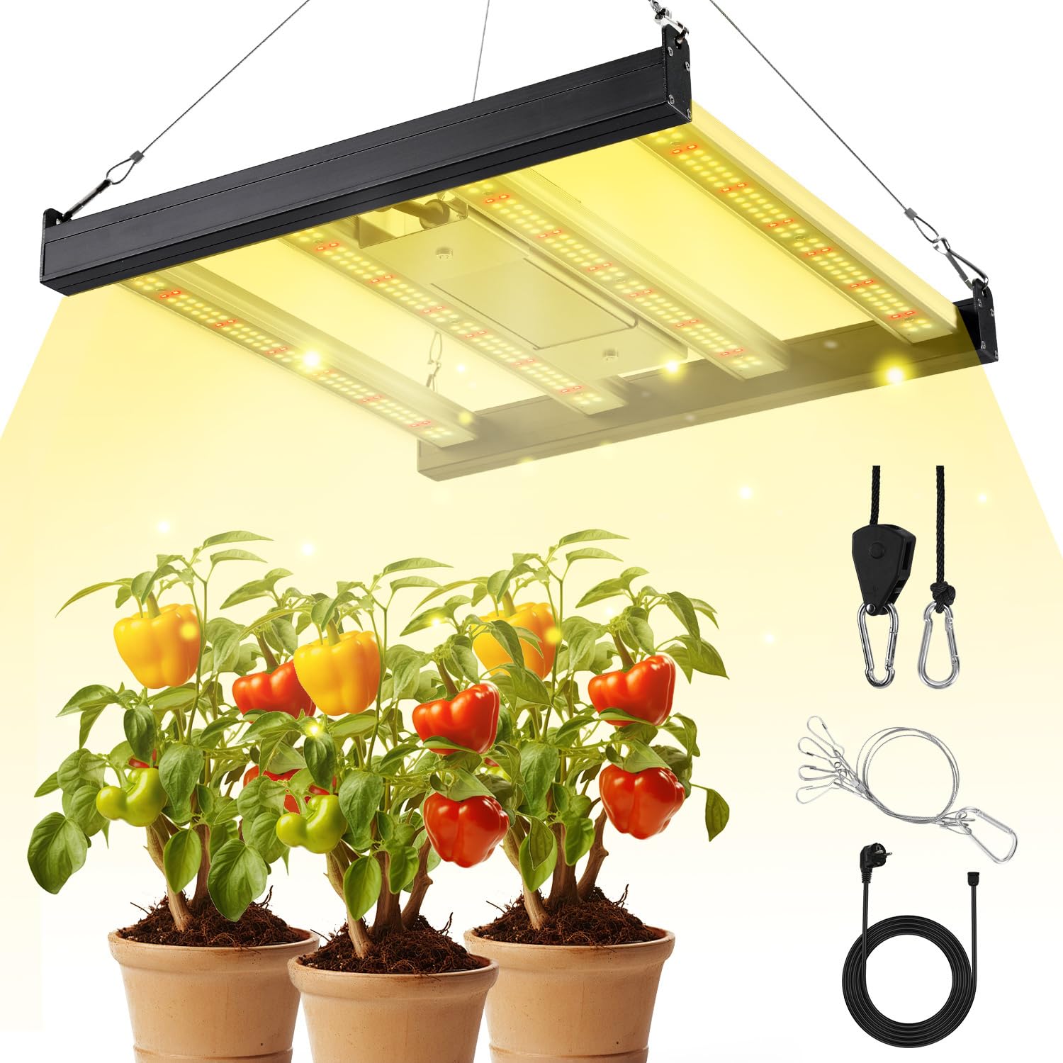 Jopassy LED Pflanzenlampe 150W Vollspektrum dimmbar für Growzelt und Pflanzen
