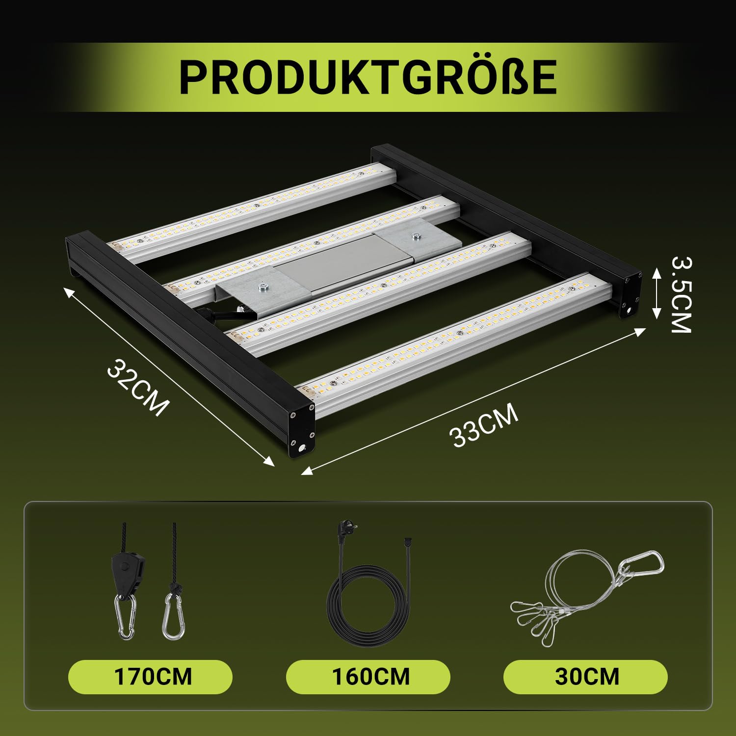 Jopassy LED Pflanzenlampe 150W Vollspektrum dimmbar für Growzelt und Pflanzen