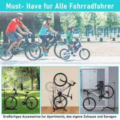 Jopassy Fahrradständer 20–29 Zoll 3 in 1 Bodenständer höhenverstellbar