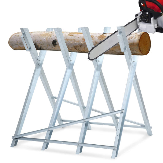 Jopassy Sägebock klappbar 81x80x80 cm 150 kg verzinkt für Kettensäge
