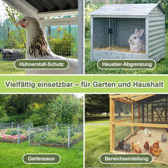 Jopassy Wühlmausgitter 50 cm × 5 m verzinkt für Hochbeet und Garten