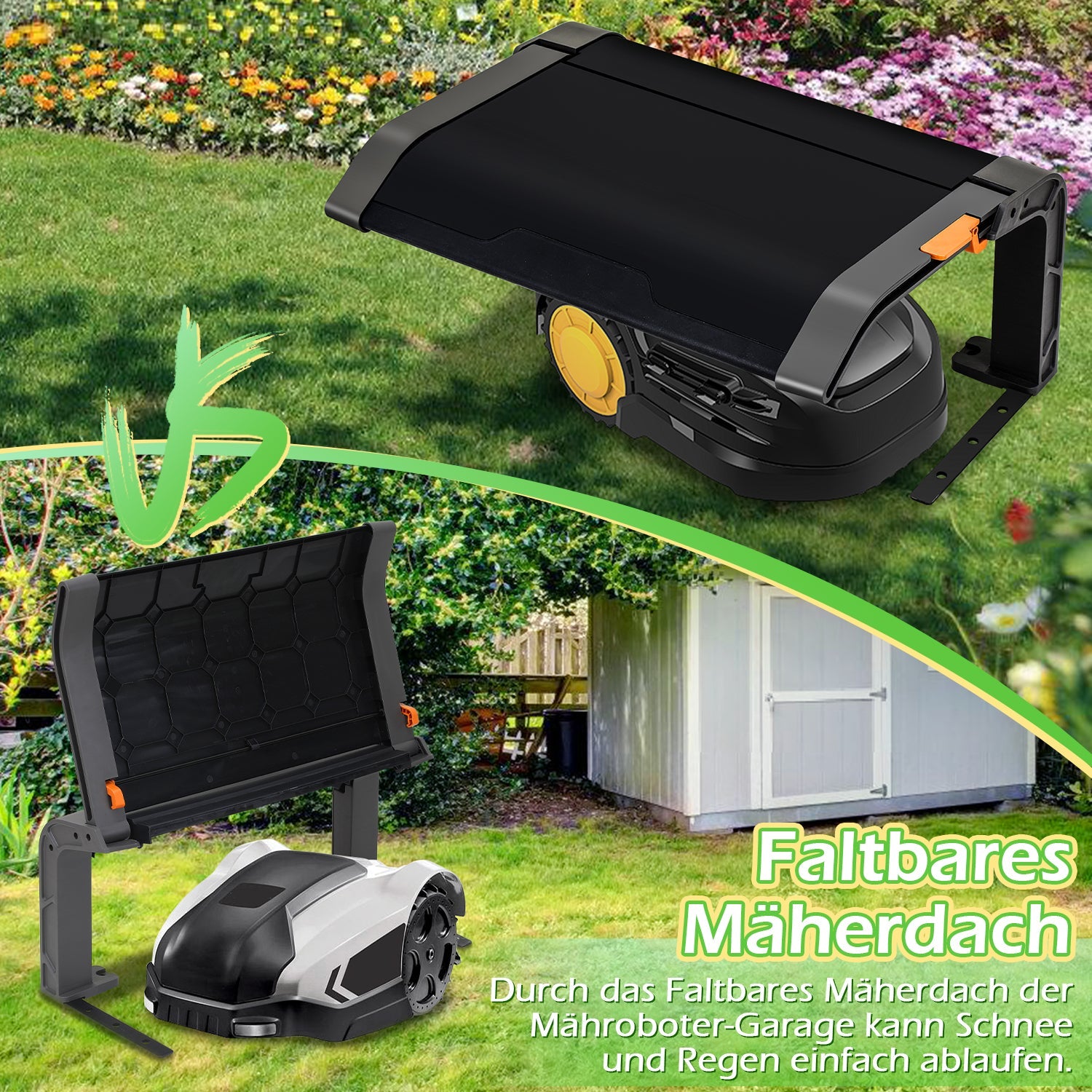 Mähroboter Garage Klappbare