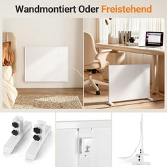 Jopassy Infrarotheizung 300/500/960W mit Thermostat Tuya App und Fernbedienung