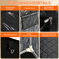 Jopassy Tragbare Dampfsauna 90 × 90 × 180 cm mit 9 Heizstufen und Fernbedienung