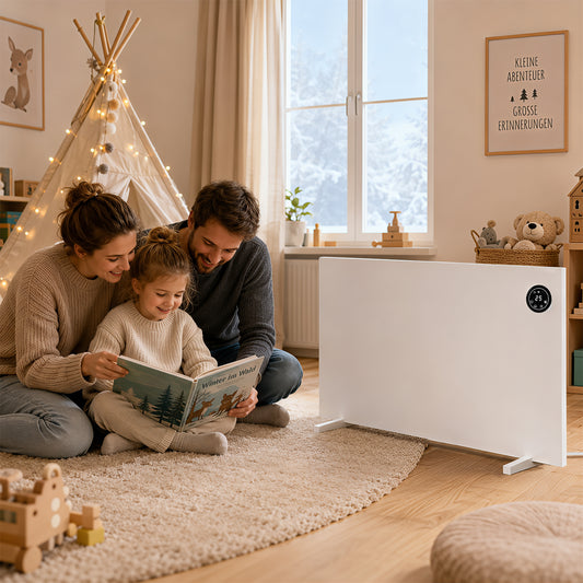 Jopassy Infrarotheizung 400/750/1000W mit Thermostat Tuya App und Fernbedienung