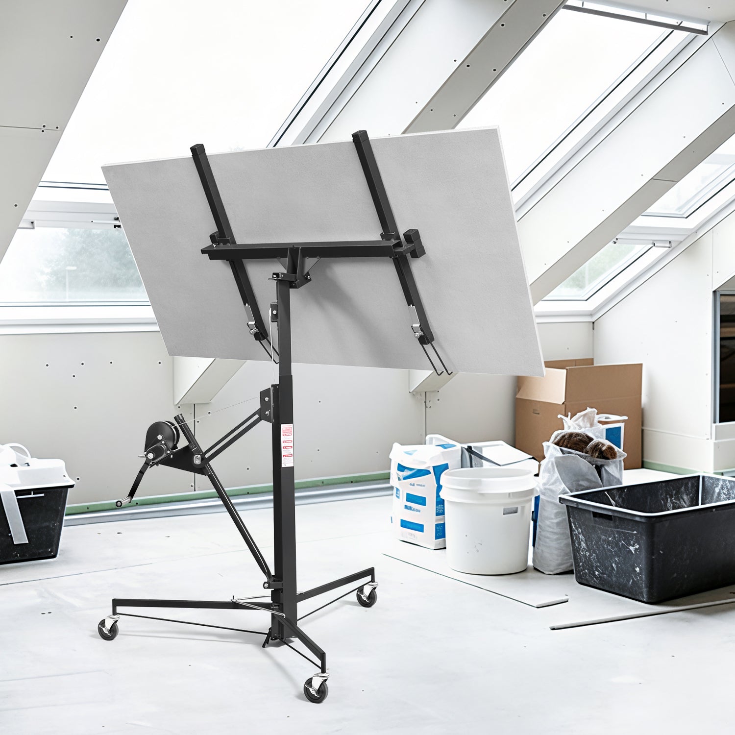 Jopassy Plattenheber Trockenbau bis 68 kg 140–350 cm höhenverstellbar mit 360° Drehfunktion