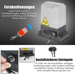 Jopassy Schiebetorantrieb 800 kg 370W mit Smart Steuerung