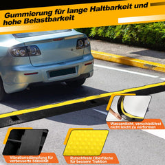 Jopassy Kabelbrücke 101 x 25 x 5 cm Gummi Kabelschutz für Parkplatz Baustelle