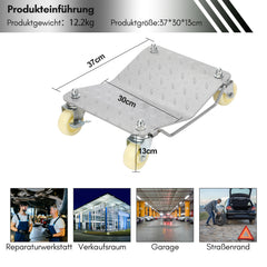 Jopassy Rangierhilfe PKW 4er Set, 500 kg pro Plattform