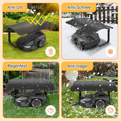 Jopassy Mähroboter Garage 73x57x40 cm klappbar Regenschutz für Rasenroboter