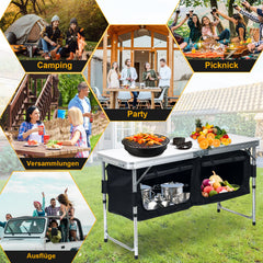 Jopassy Klappbarer Campingtisch für Camping und Gartenparty