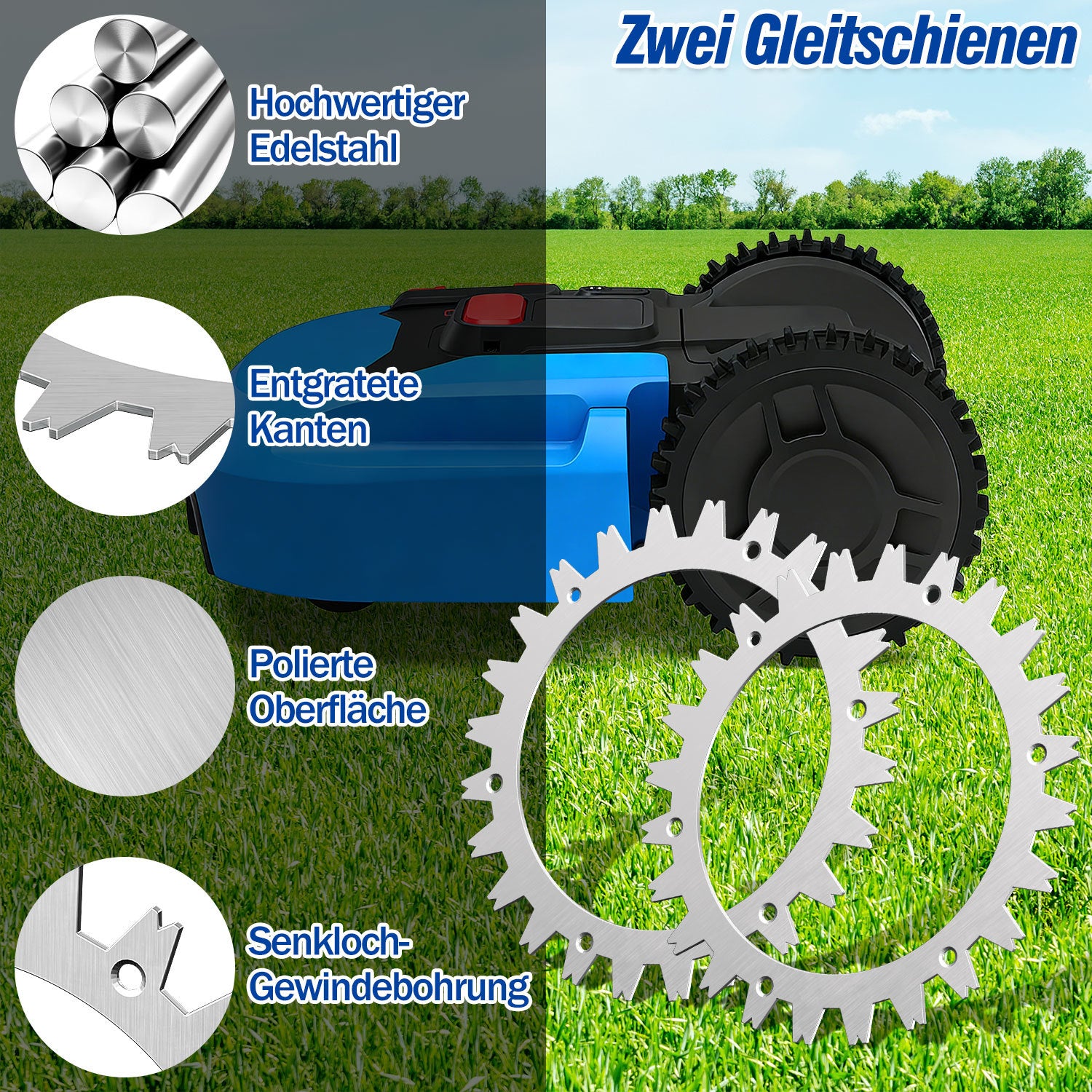 Jopassy Mähroboter Spikes 2er Set
