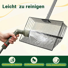 Jopassy Hühnerstall Reinigungsschaufel Edelstahl 91-190 cm für Geflügelstall