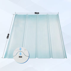 Jopassy FRP Wellplatten transparent für Dach und Gartenhaus