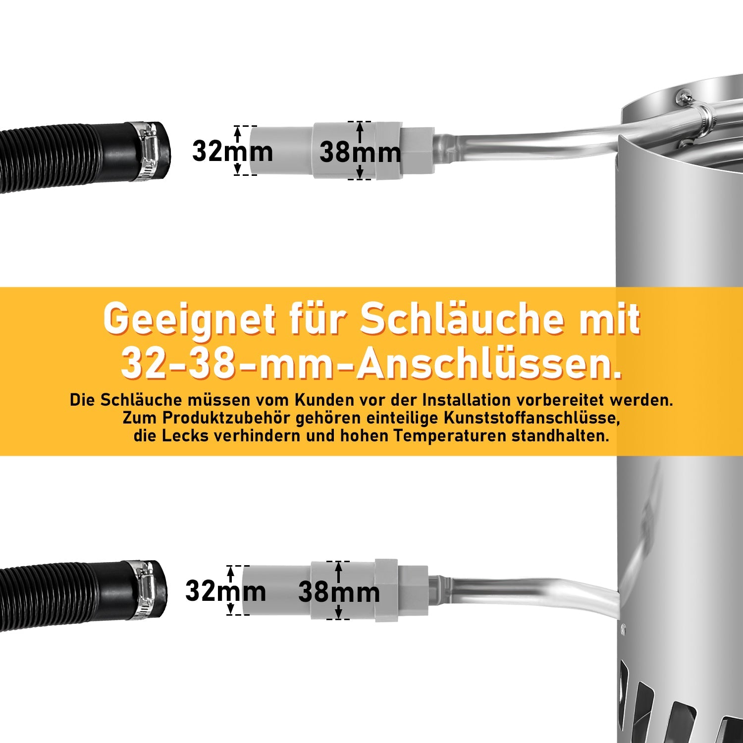 Brennholz Poolheizung Edelstahl