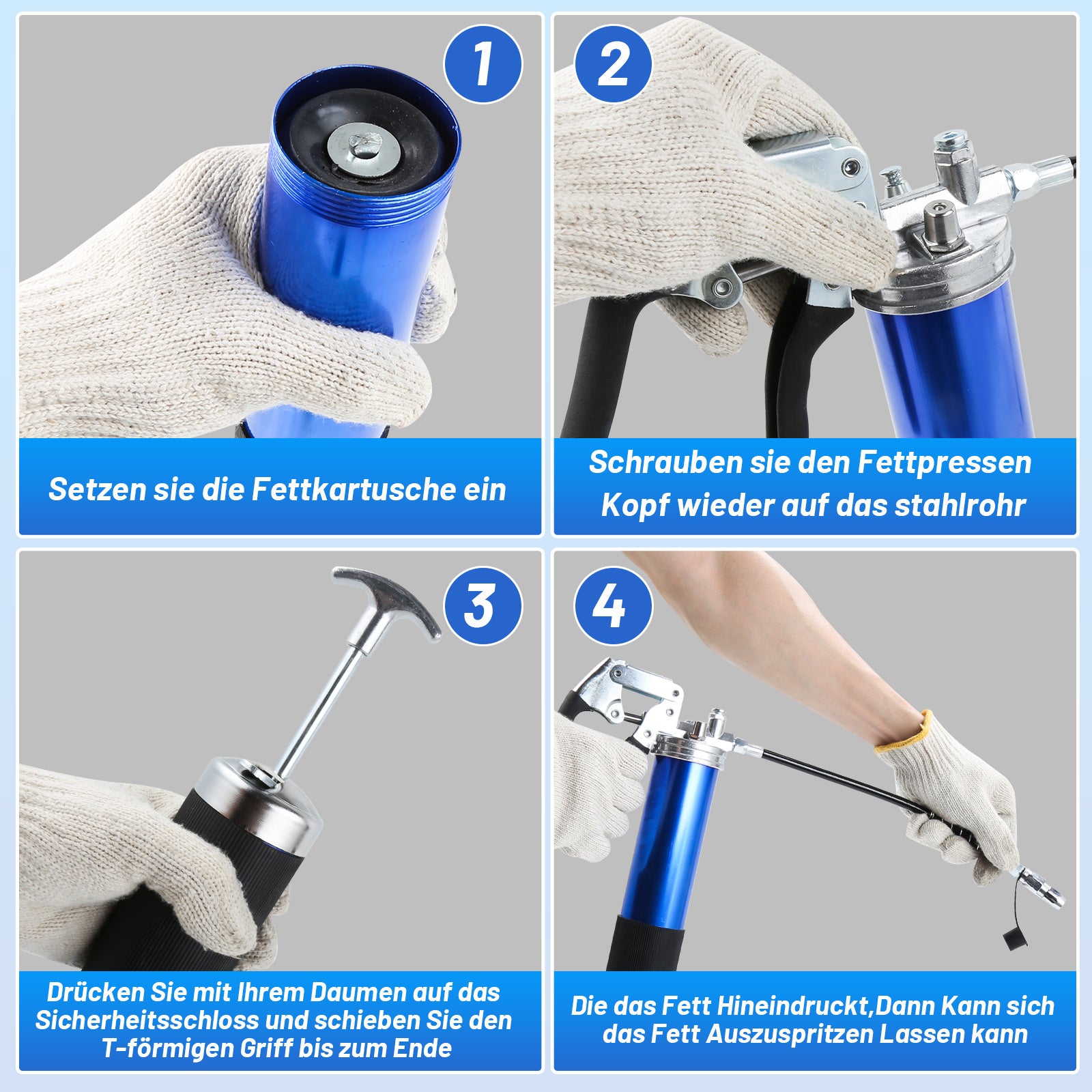 Jopassy Multifunktionale Handfettpresse