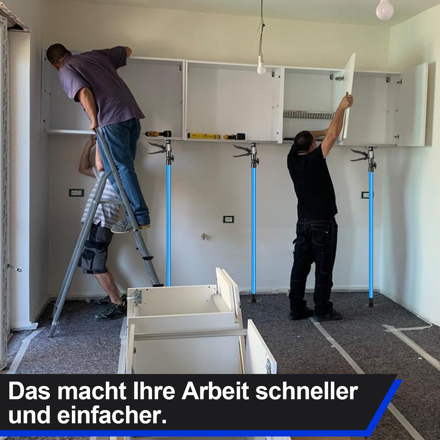 Jopassy Deckenstütze 2er Set 115–290 cm Montagestütze 50 kg