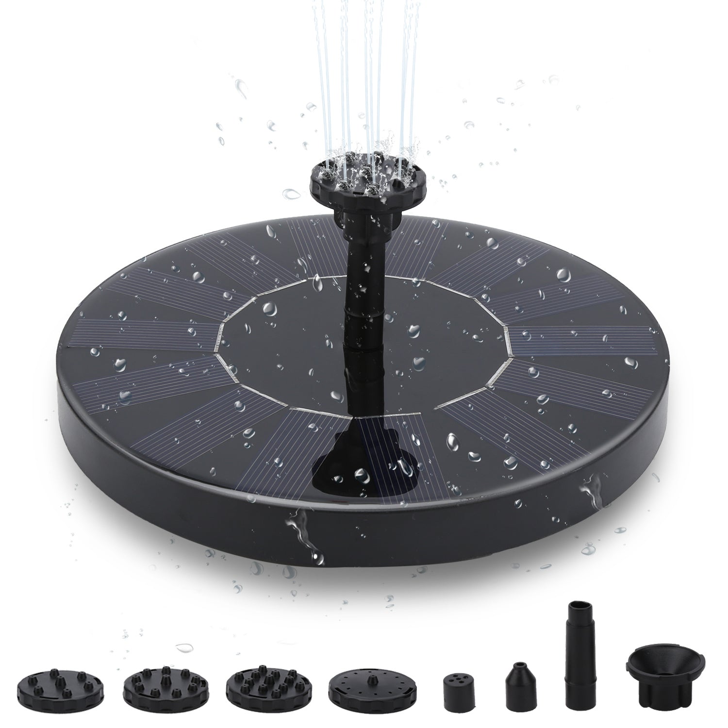 Jopassy Solarbetriebene Wasserpumpe schwimmender Springbrunnen