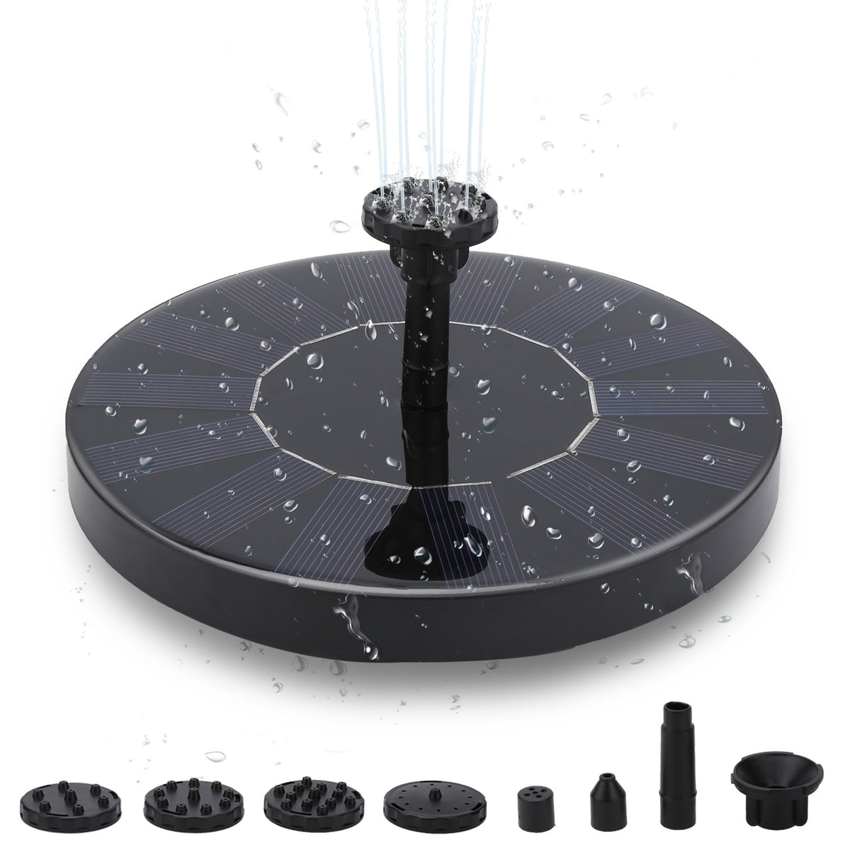 Jopassy Solarbetriebene Wasserpumpe schwimmender Springbrunnen