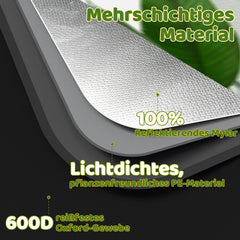 Jopassy Indoor Growzelt aus 600D Oxford Lichtdicht Wasserdicht mit Sichtfenster für Pflanzenanzucht