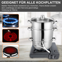 Jopassy Dampfentsafter 8L Edelstahl Saftkocher