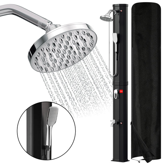 Jopassy Solardusche 20–60L mit Schutzhaube Regenduschkopf und Handbrause