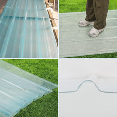 Jopassy FRP Wellplatten transparent für Dach und Gartenhaus