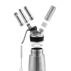 Jopassy Sahnespender Alu mit 3 Düsen 500ml