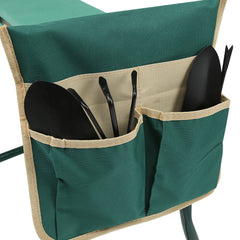 Jopassy Garten-Kniebank 4er Set, Kniehocker mit Werkzeugtaschen