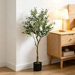Jopassy Künstlicher Olivenbaum 120/150/180 cm Dekobaum mit Pflanztopf