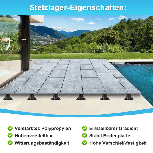Jopassy Stelzlager 19-140 mm höhenverstellbar für Terrassenplatten