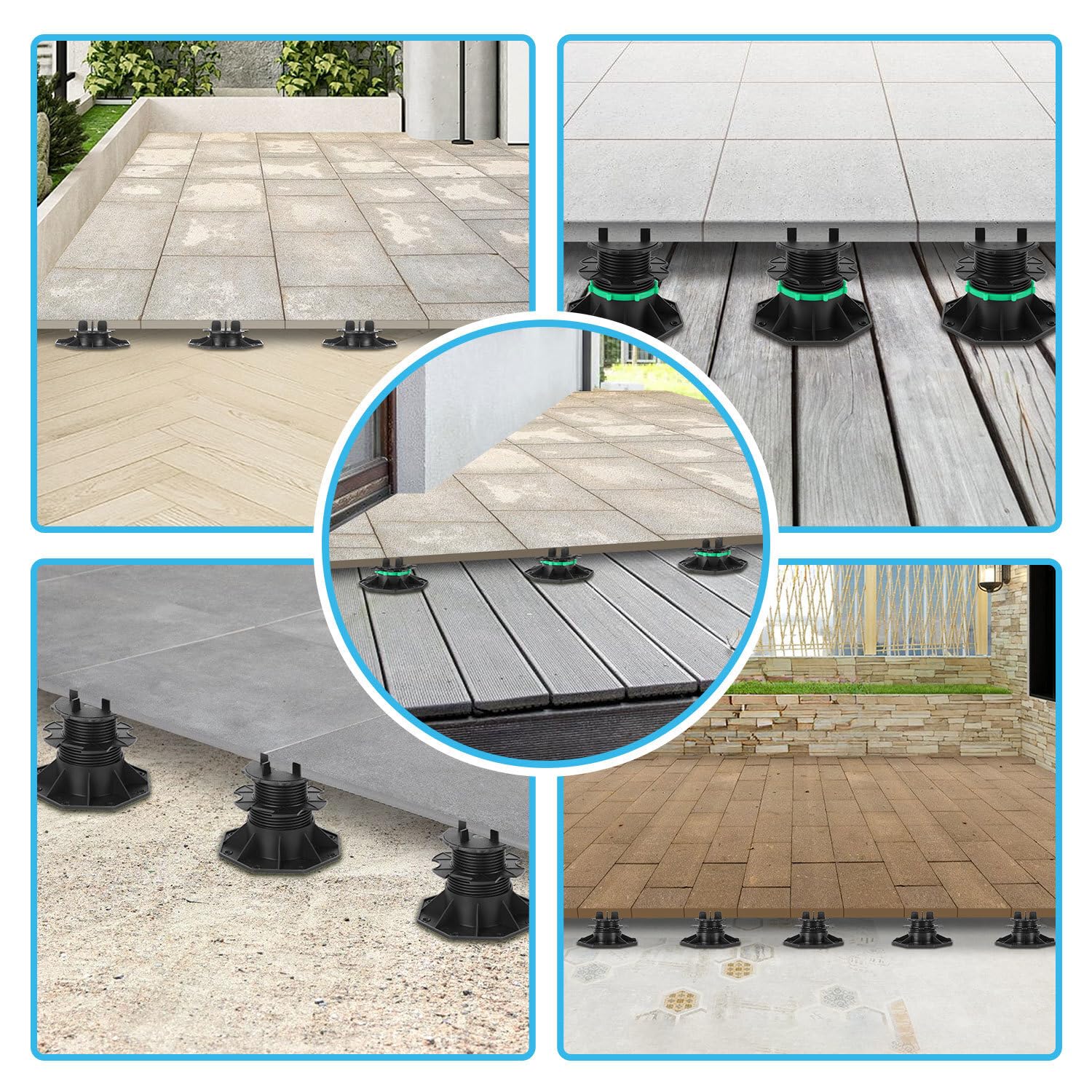 Jopassy Stelzlager 19-140 mm höhenverstellbar für Terrassenplatten