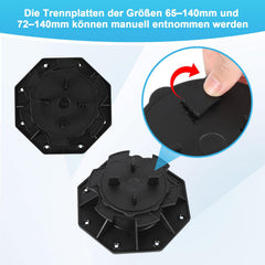 Jopassy Stelzlager 19-140 mm höhenverstellbar für Terrassenplatten